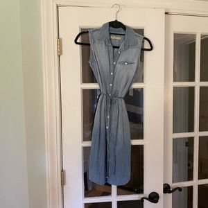 Chambray Button Down Dress